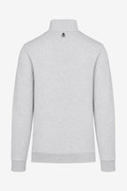 Veste de golf zippée homme gris clair, vue arrière col montant