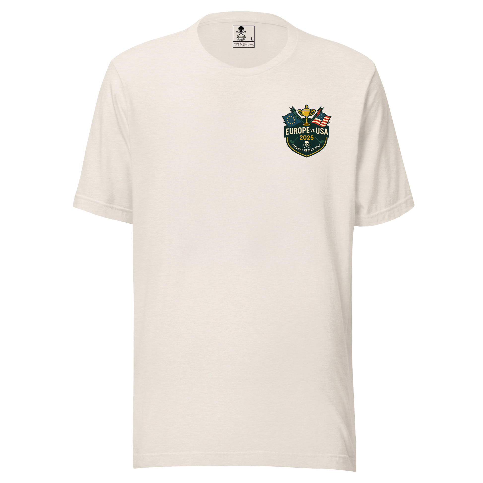 T-shirt Beige unisexe Cup 2025 - Fairway-Rebels - Fairway Rebels golf