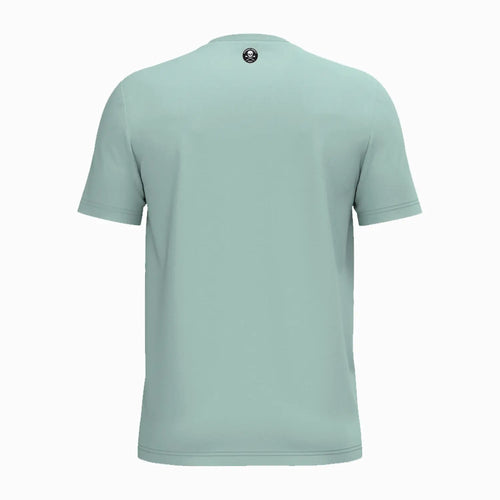 T-shirt unisexe vert jade, vue dos, col rond et manches courtes