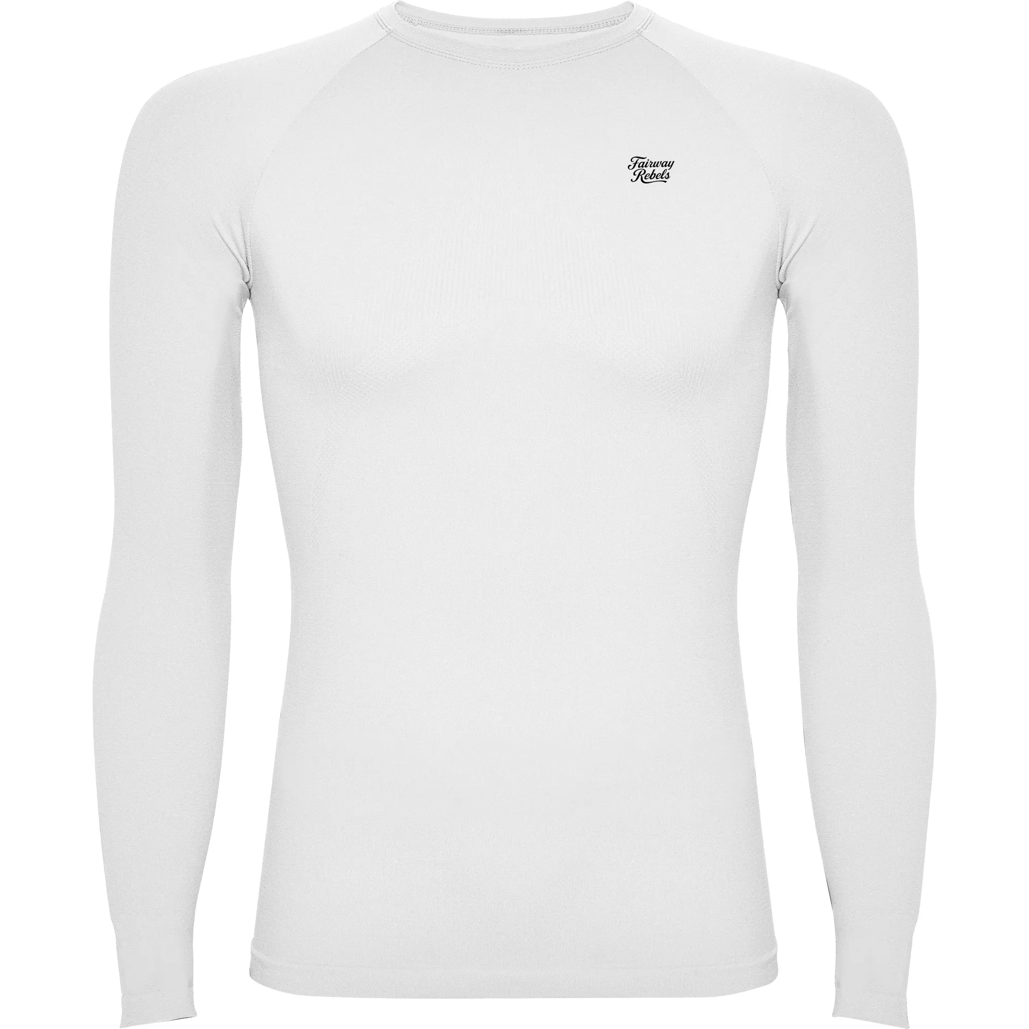 T-shirt golf thermique blanc manches longues 