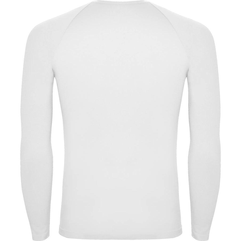T-shirt golf thermique blanc manches longues1