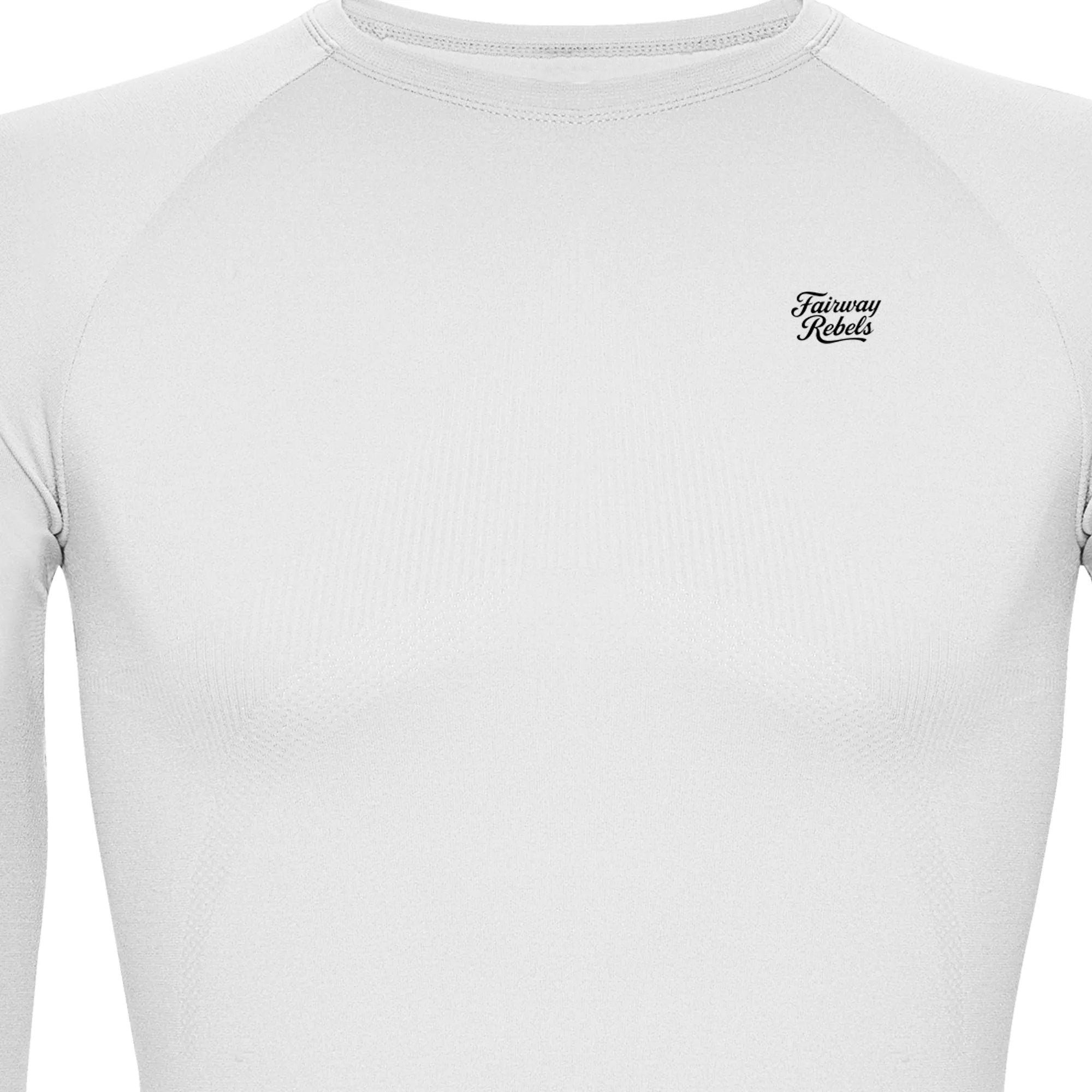 T-shirt golf thermique blanc manches longues 4