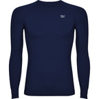 T-shirt golf thermique bleu marine manches longues 