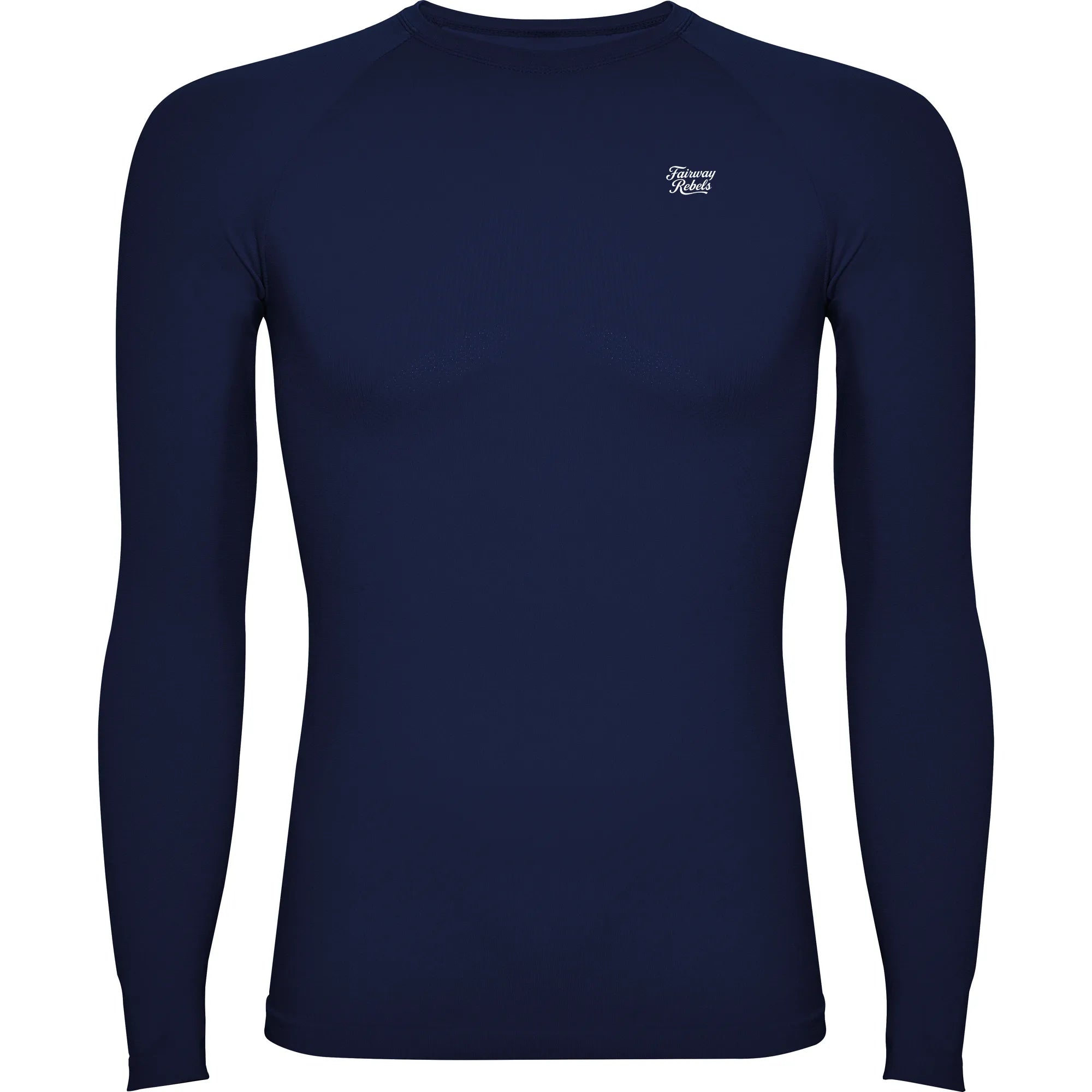 T-shirt golf thermique bleu marine manches longues 