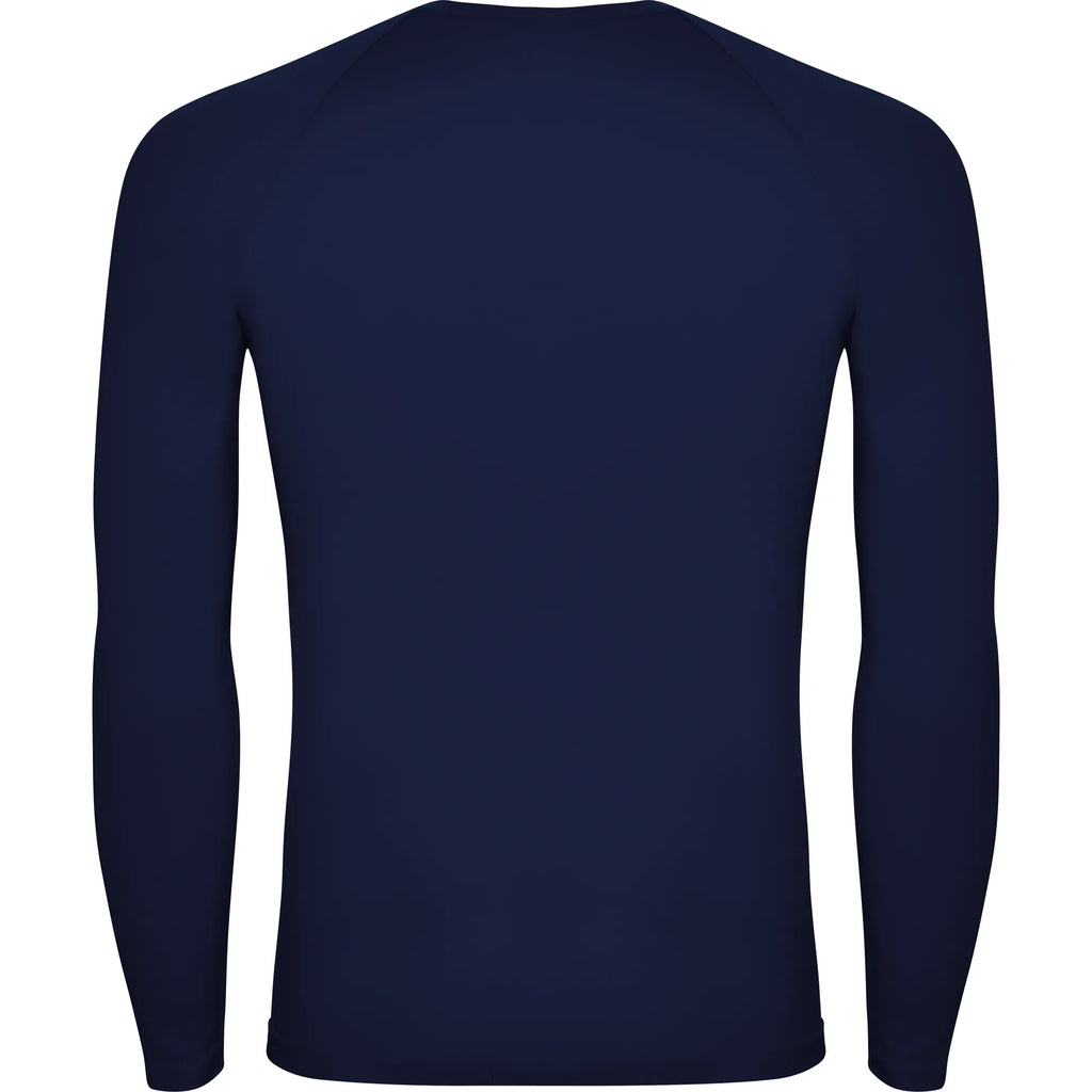 T-shirt golf thermique bleu marine manches longues 1