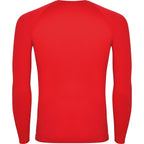 T-shirt golf thermique rouge manches longues 1