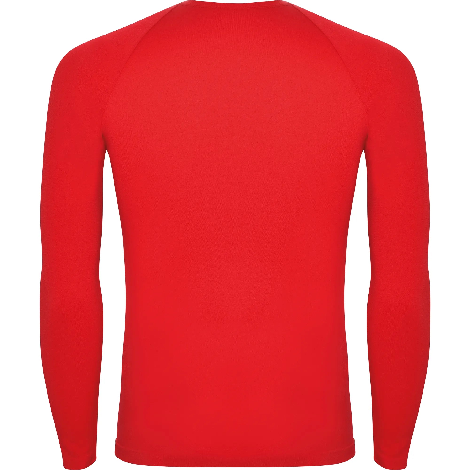 T-shirt golf thermique rouge manches longues 1