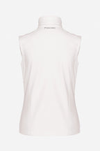 Gilet de golf sans manches déperlant femme blanc, vue dos, col montant