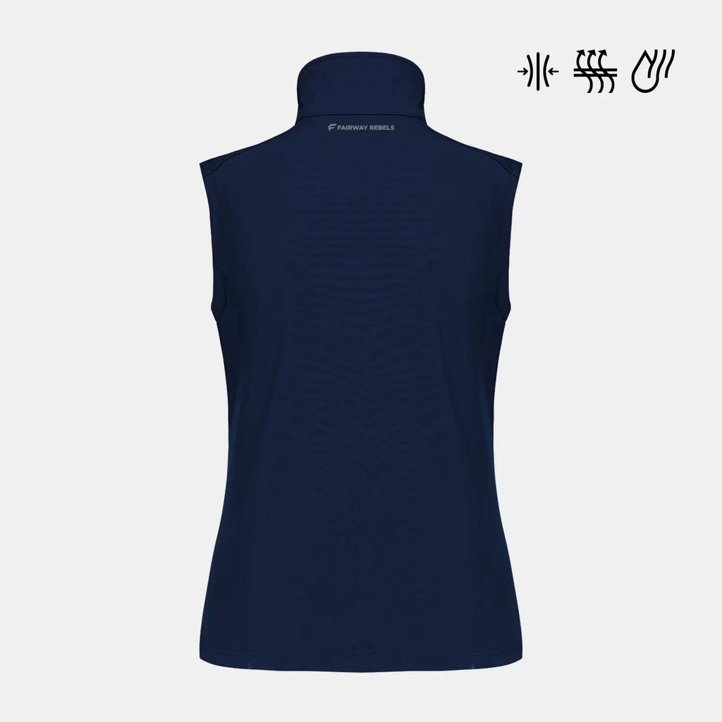 Veste Golf femme sans manche déperlante - Vêtement et accessoire de golf Fairway Rebels