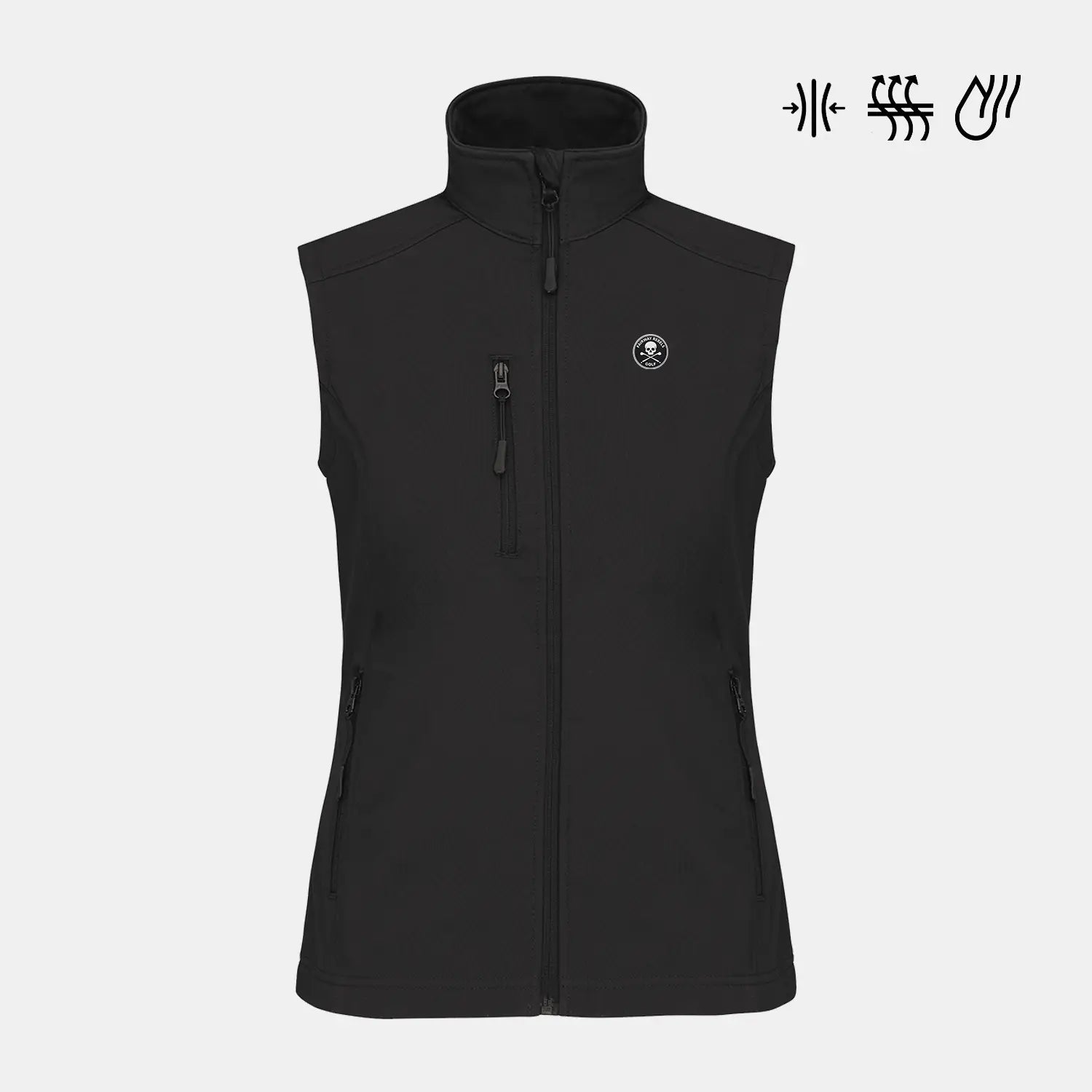 Veste Golf femme sans manche déperlante - Vêtement et accessoire de golf Fairway Rebels