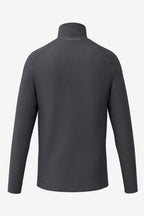 Veste de golf déperlante grise pour homme, vue dos, col montant, coupe ajustée.