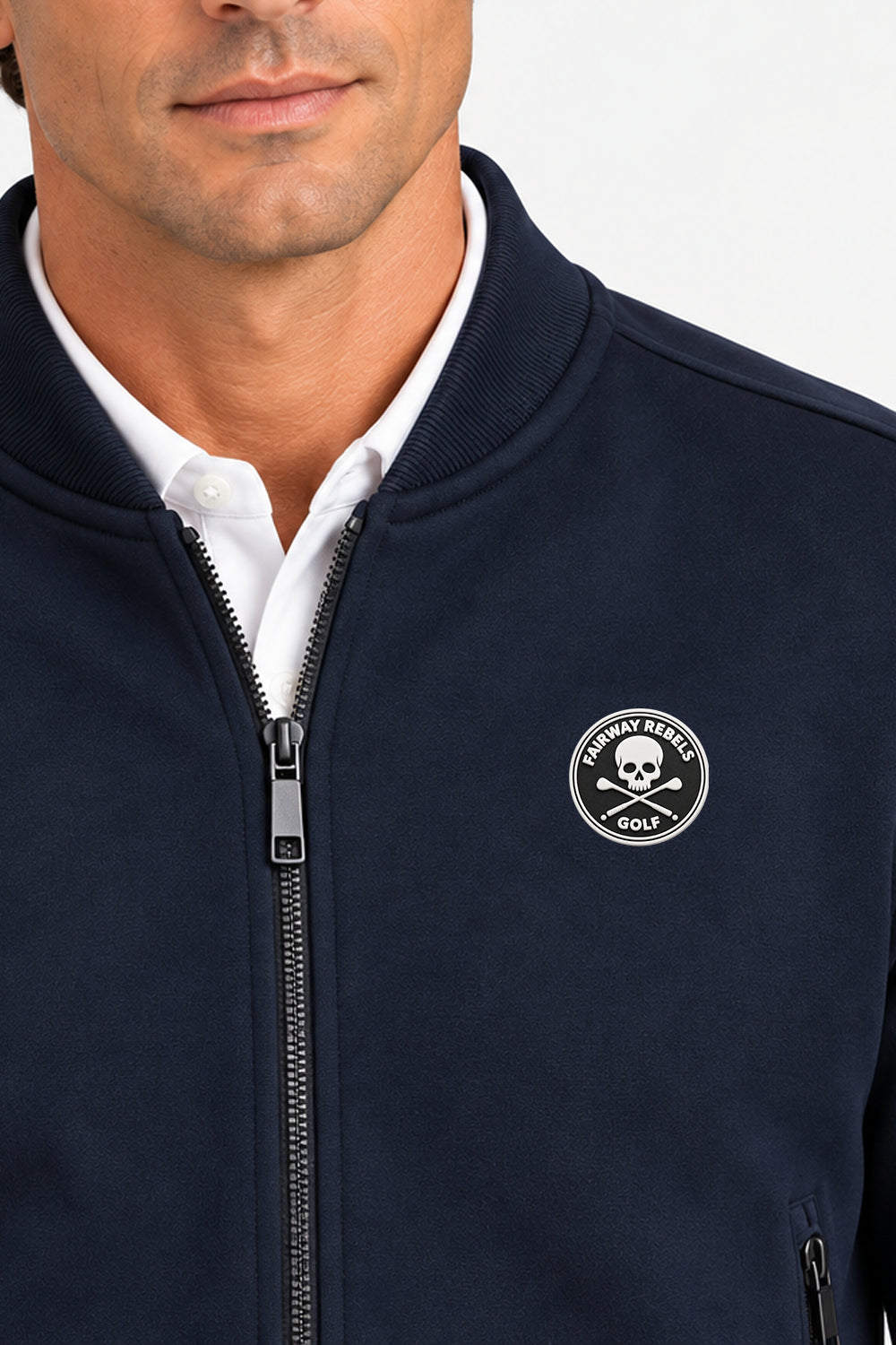 Veste Golf Homme Molleton Zippé