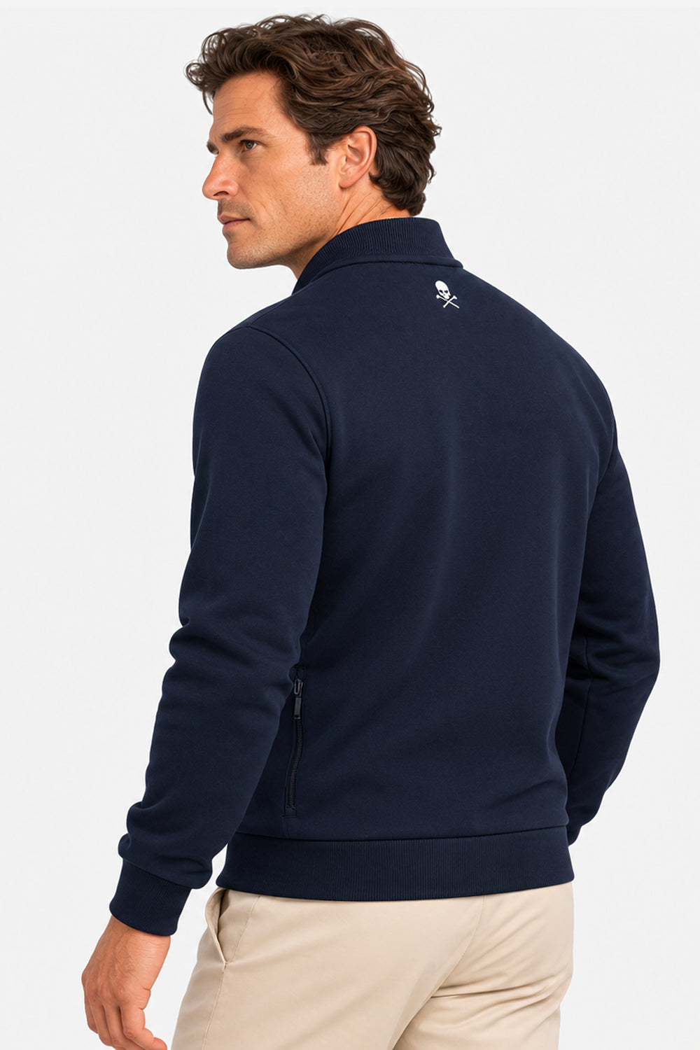 Veste Golf Homme Molleton Zippé