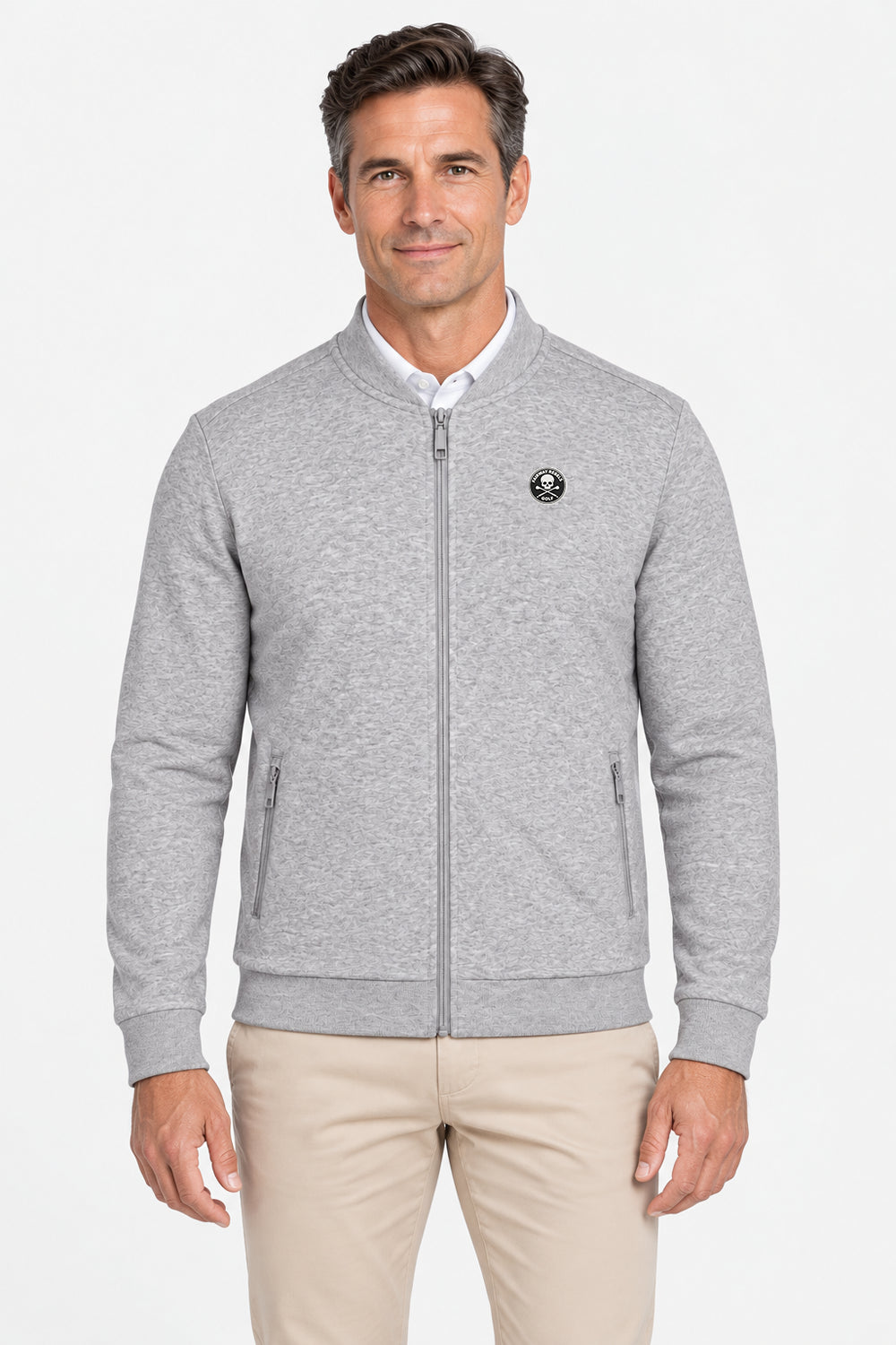 Veste Golf Homme Molleton Zippé