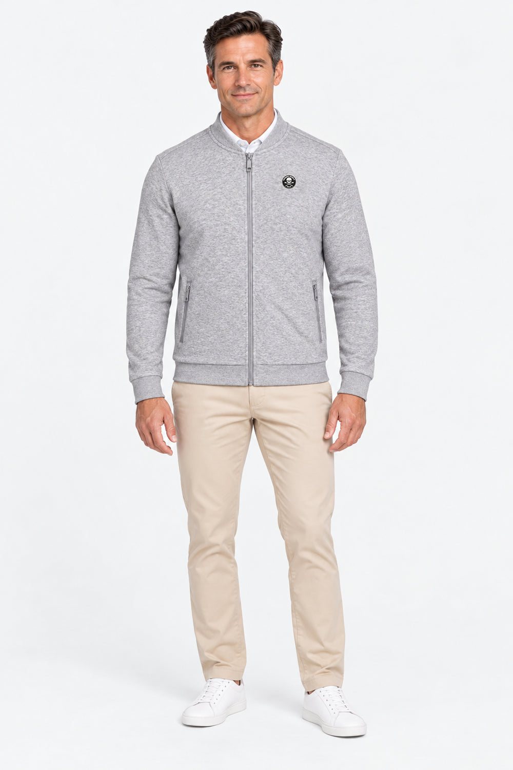 Veste Golf Homme Molleton Zippé