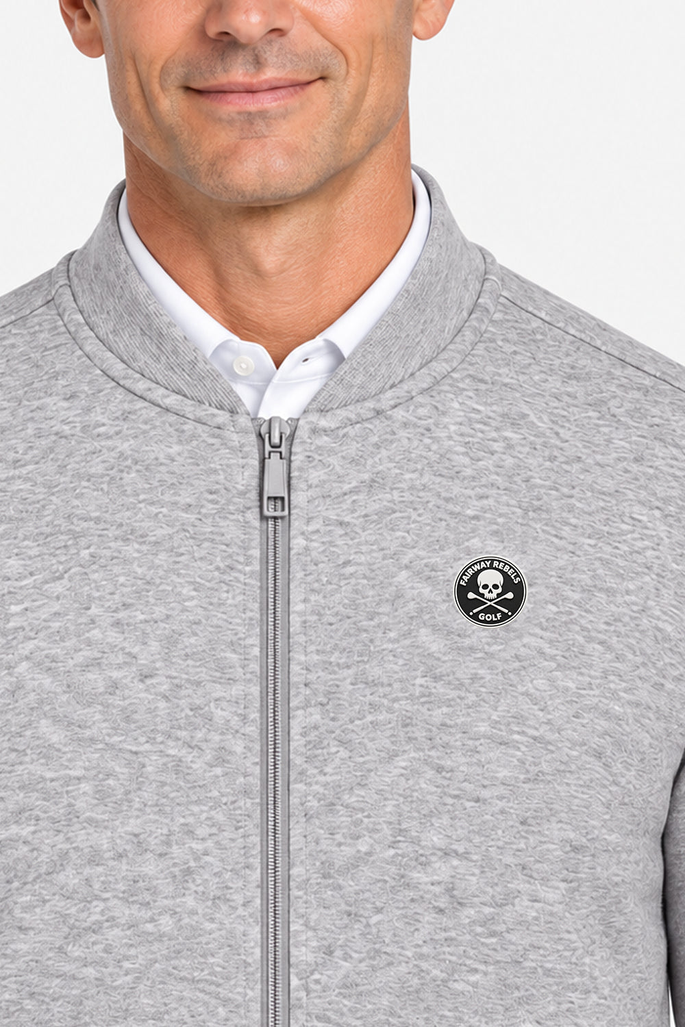 Veste Golf Homme Molleton Zippé