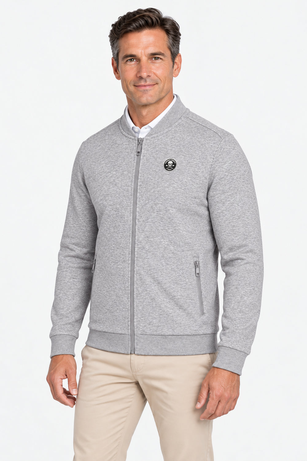 Veste Golf Homme Molleton Zippé
