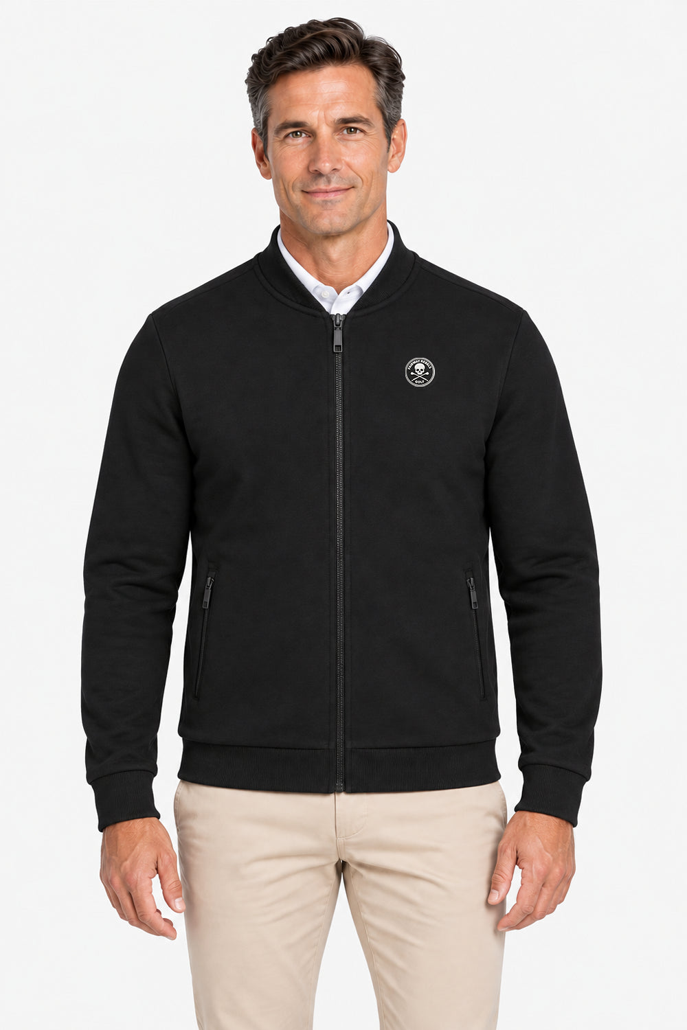 Veste Golf Homme Molleton Zippé