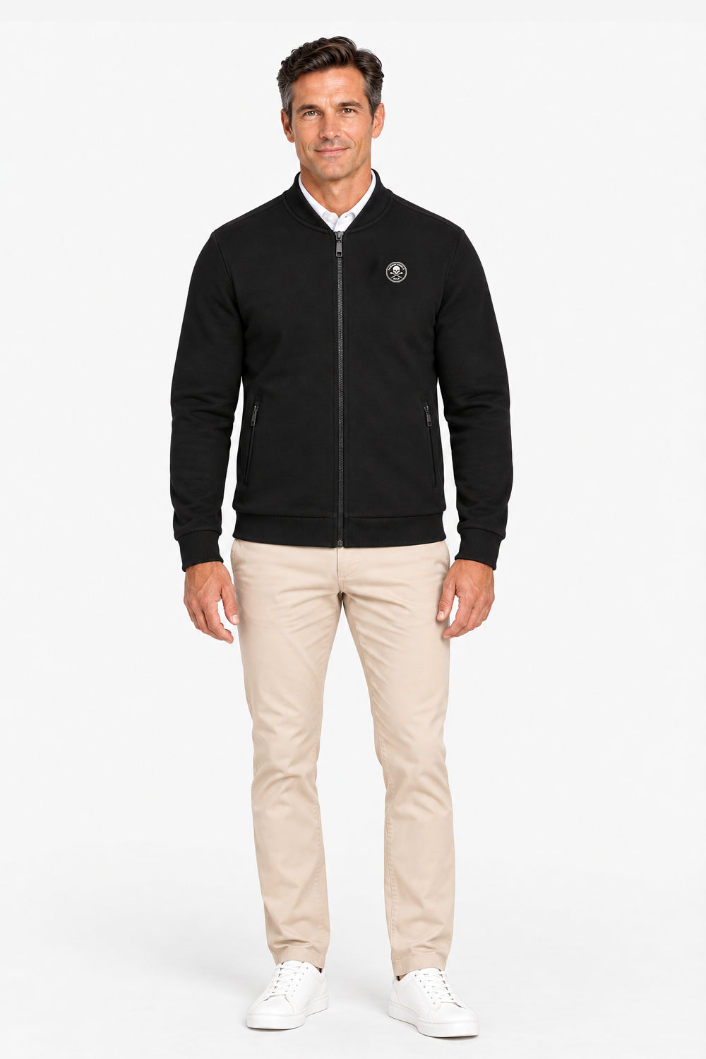 Veste Golf Homme Molleton Zippé