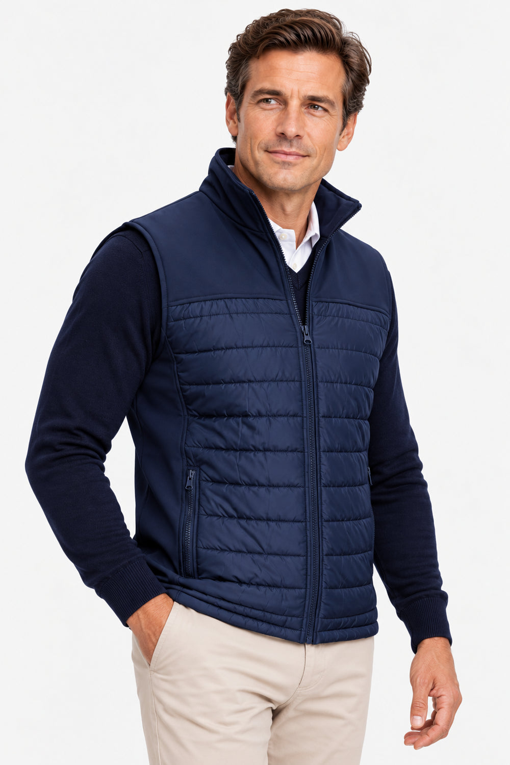 Veste de Golf Bi-matière Homme