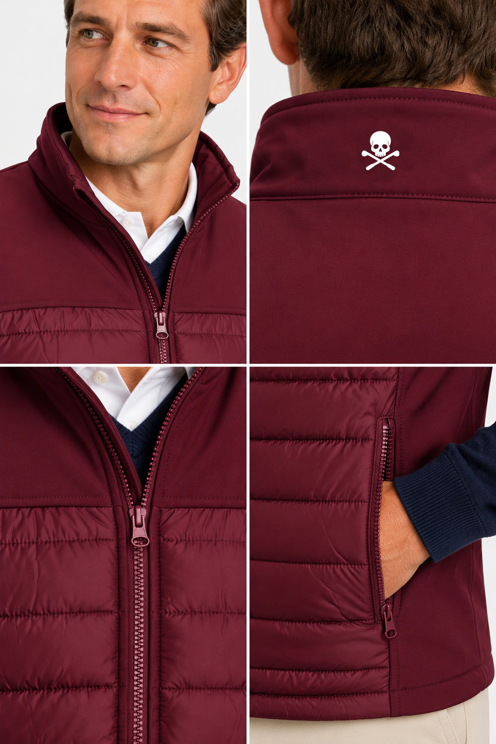 Veste de Golf Bi-matière Homme