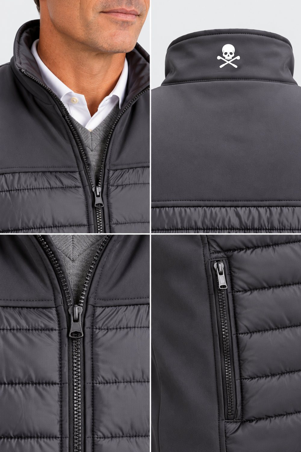 Veste de Golf Bi-matière Homme