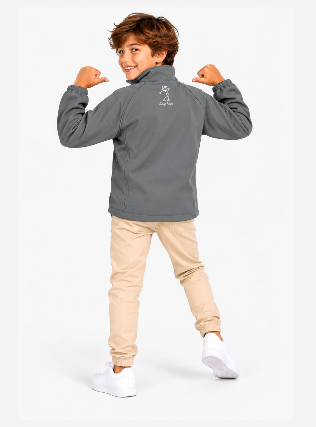Regenjacke Golf Junge Schwarz