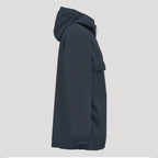 Veste de golf homme bleu marine, coupe-vent et imperméable, vue de côté.