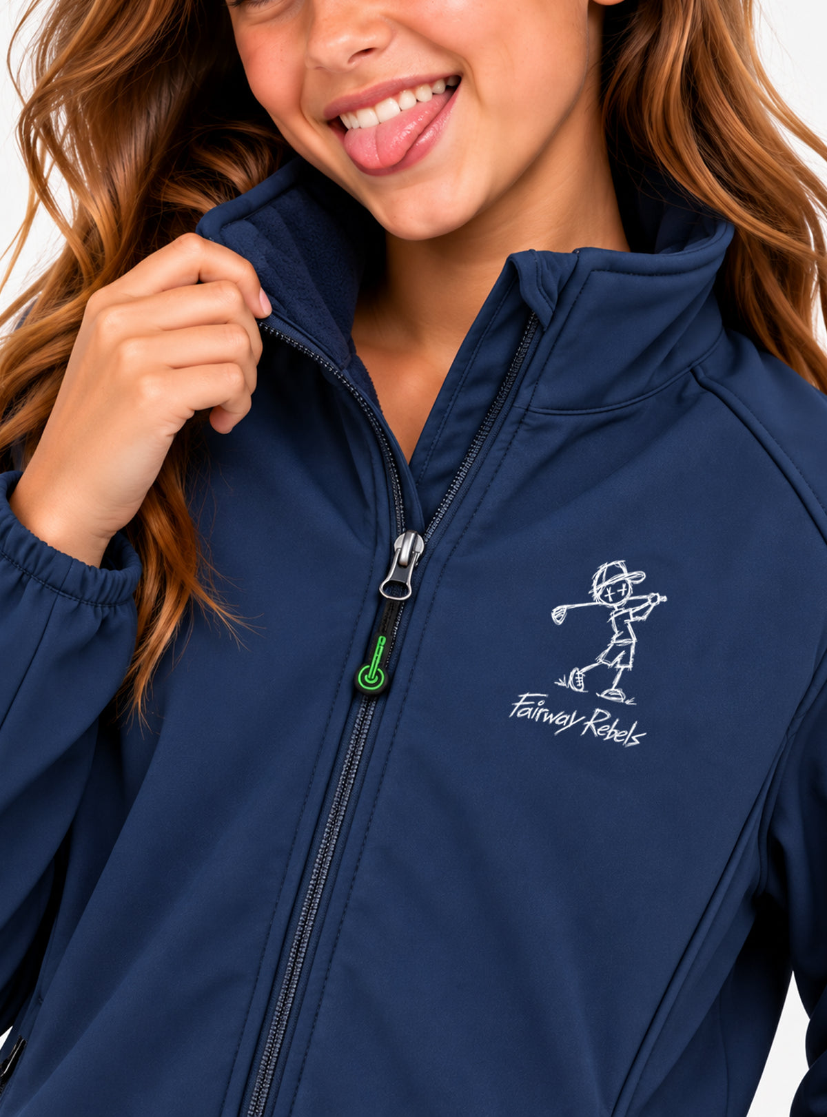 Veste pluie Golf Fille Bleu Marine Écologique