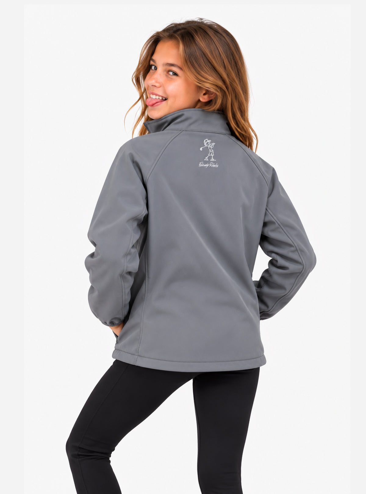Veste pluie Golf Fille Grise Écologique