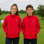 Rote Golfjacke für Kinder