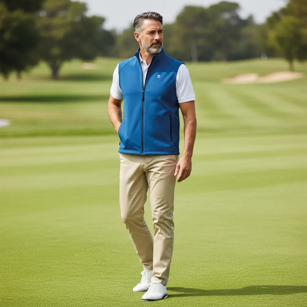 Veste Golf homme sans manche déperlante