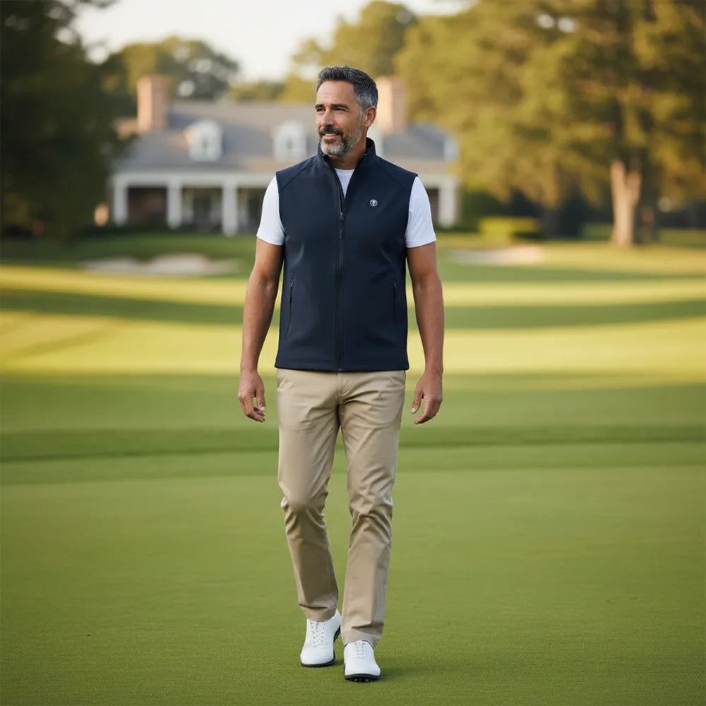 Veste Golf homme sans manche déperlante