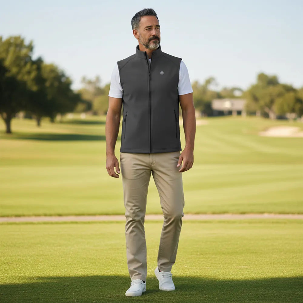 Veste Golf homme sans manche déperlante
