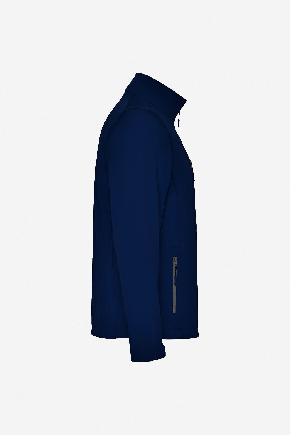 Veste de pluie garçon bleu marine, capuche, zip, manches longues.