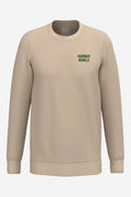 Sweat homme beige encolure ronde, impression poitrine « Fairway Rebels »
