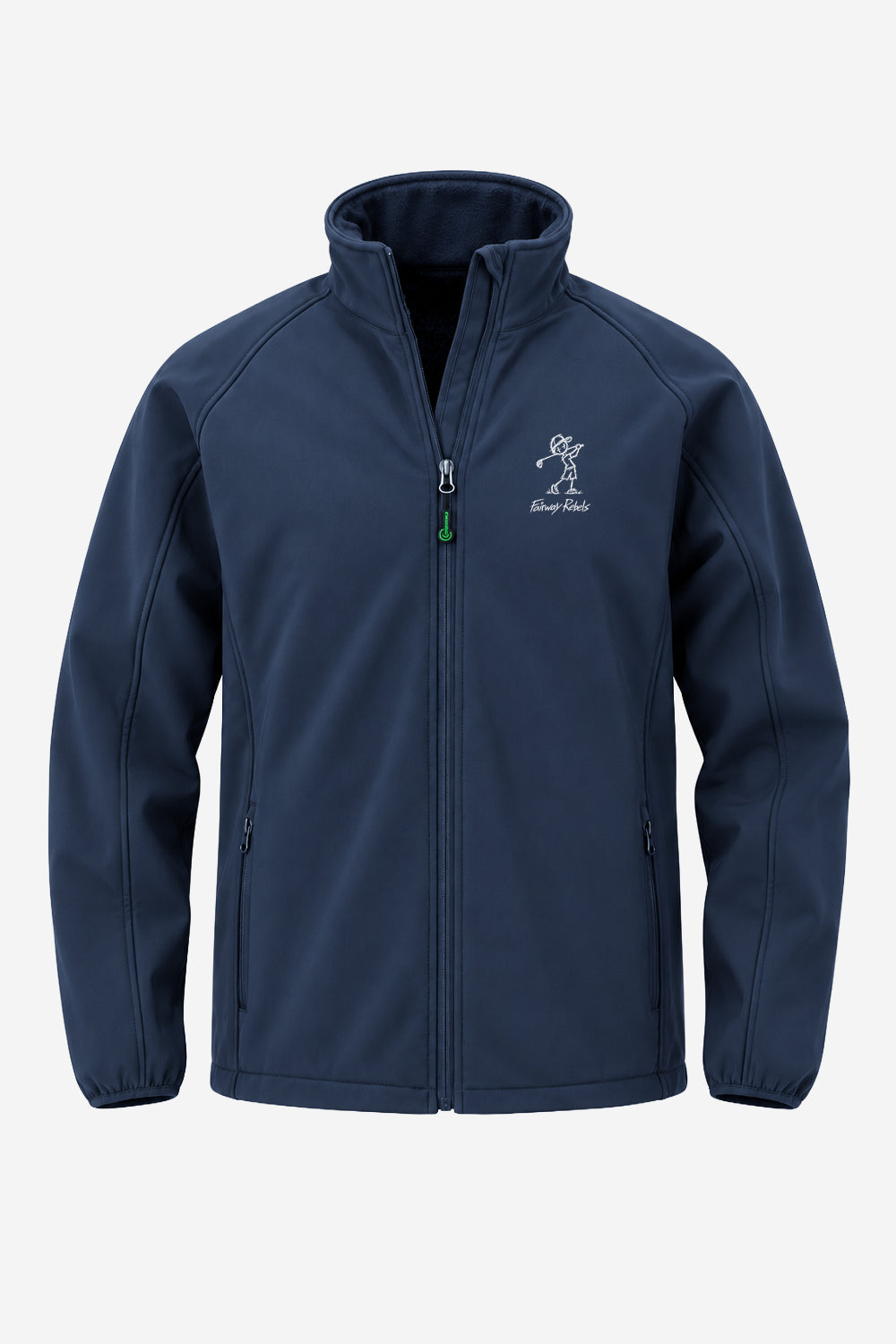 Veste de pluie garçon bleu marine, fermeture éclair intégrale, logo brodé.