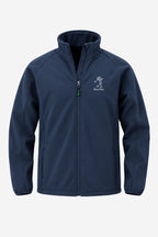 Veste de pluie fille bleu marine, fermeture zippée, logo devant, poches latérales