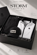 Coffret STORM SERIES™ pour femme : veste zippée noir/blanc, casquette et accessoires