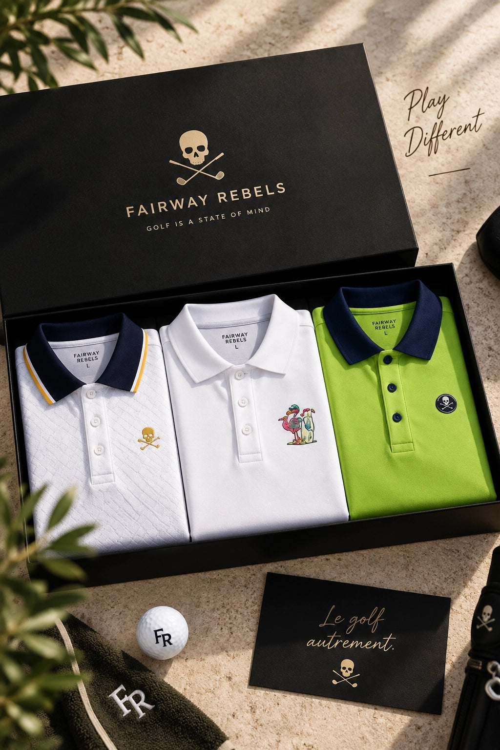 3er-Set Herren-Poloshirts