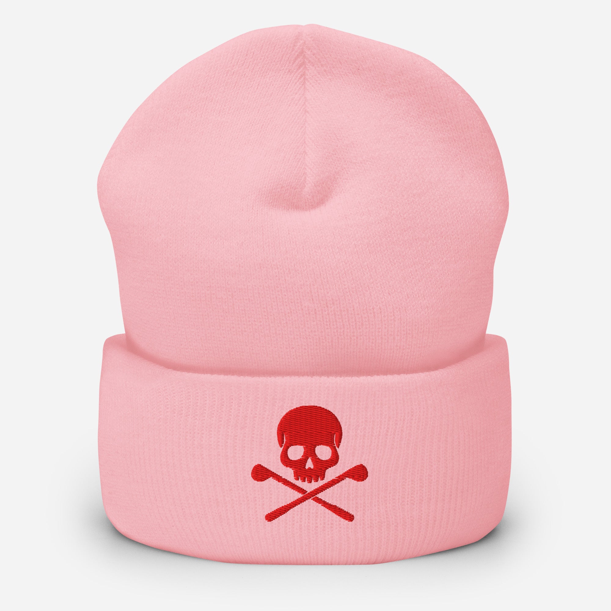 Bonnet brodé tête de mort rouge – Fairway Rebels - Fairway Rebels