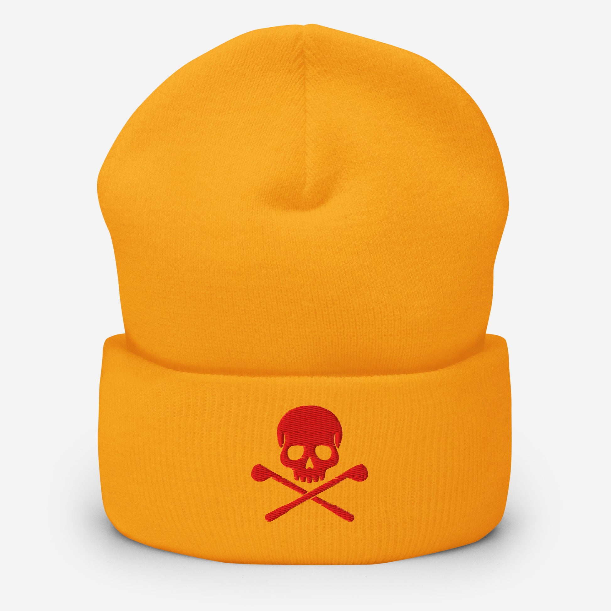 Bonnet brodé tête de mort rouge – Fairway Rebels - Fairway Rebels