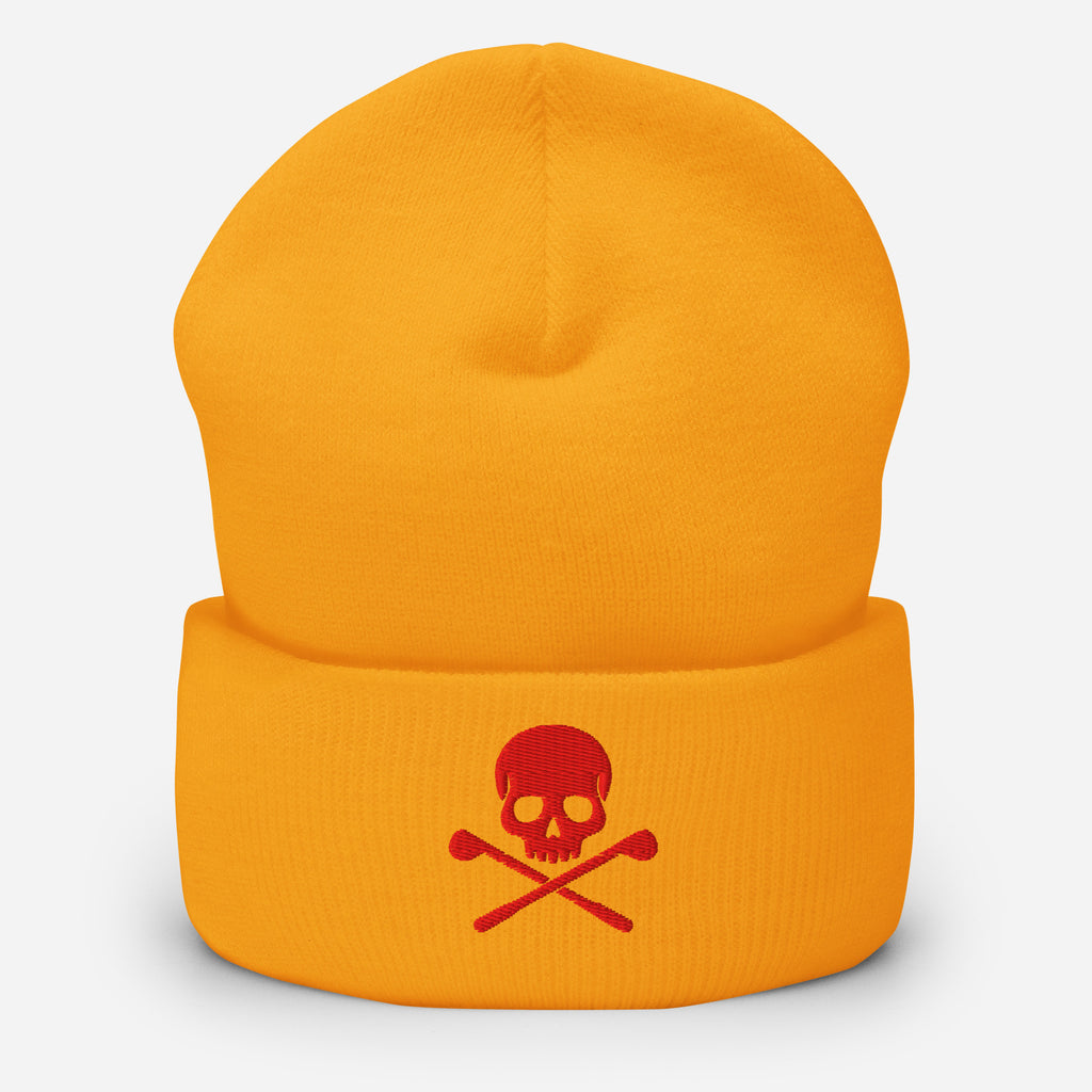 Bonnet brodé tête de mort rouge – Fairway Rebels - Fairway Rebels