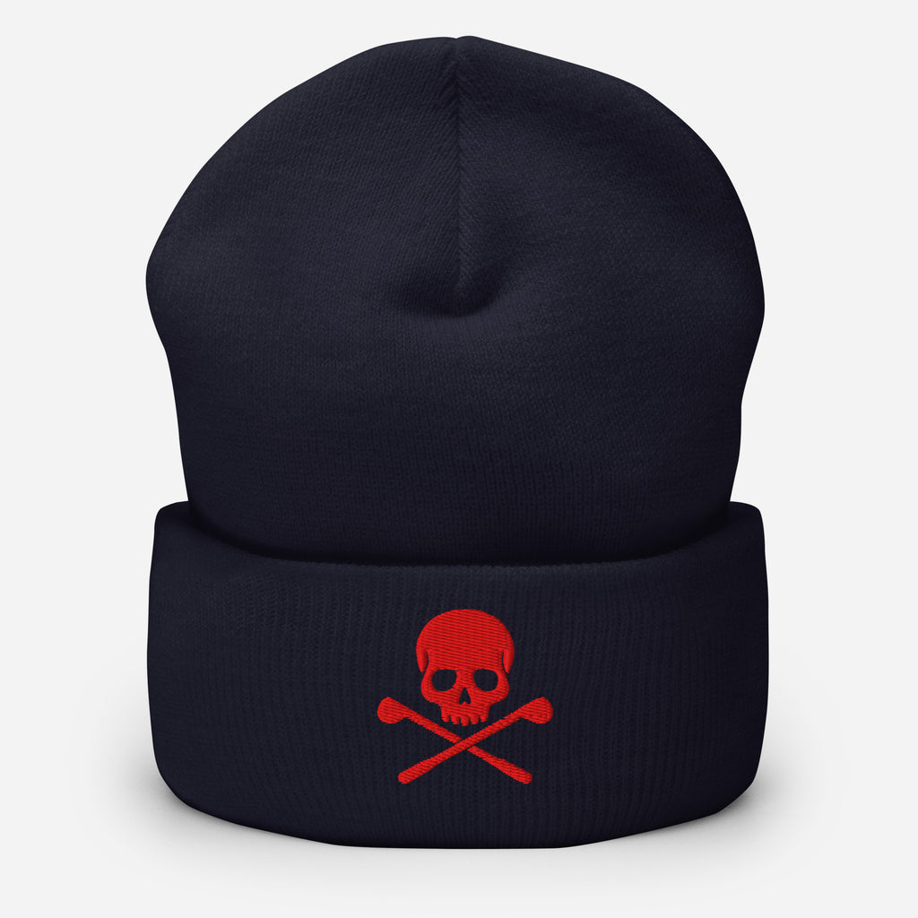 Bonnet brodé tête de mort rouge – Fairway Rebels - Fairway Rebels