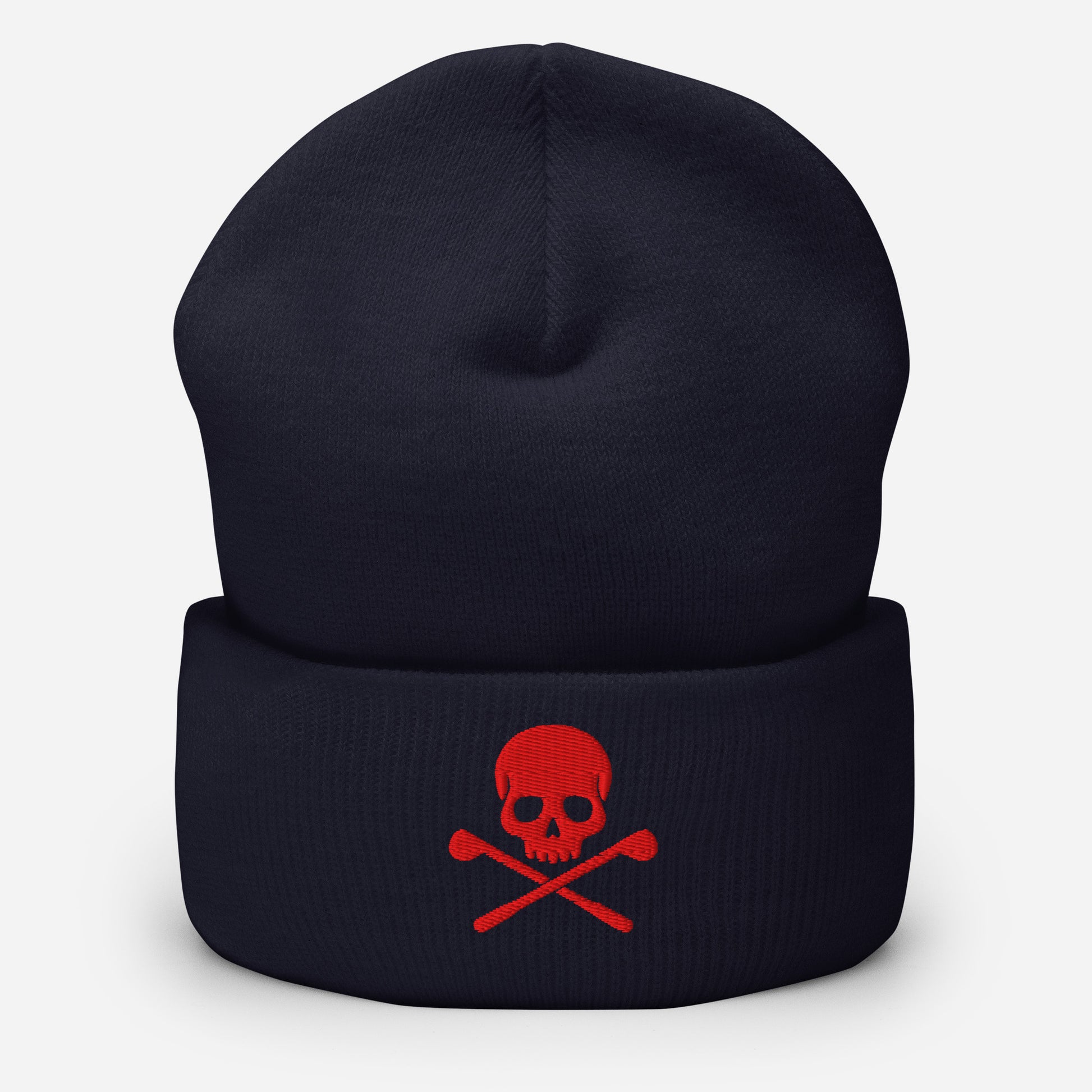Bonnet brodé tête de mort rouge – Fairway Rebels - Fairway Rebels