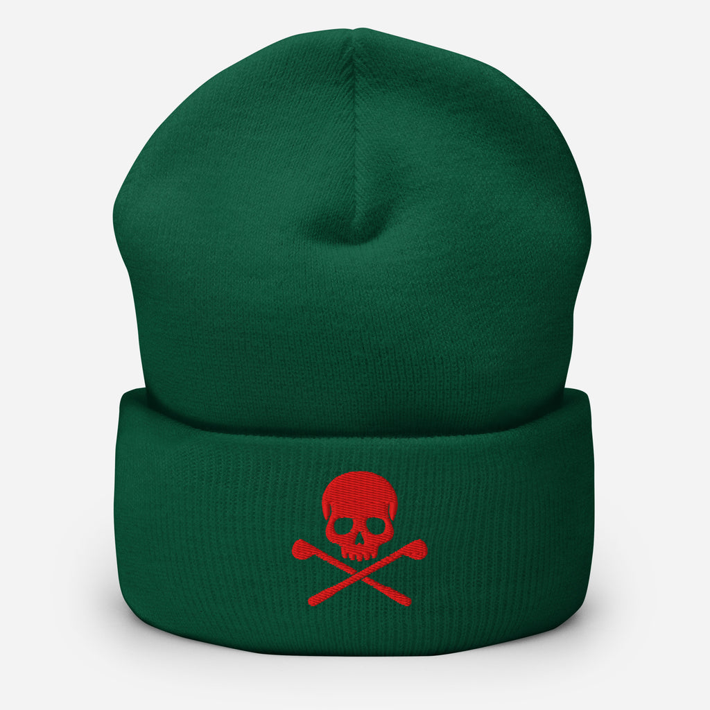 Bonnet brodé tête de mort rouge – Fairway Rebels - Fairway Rebels