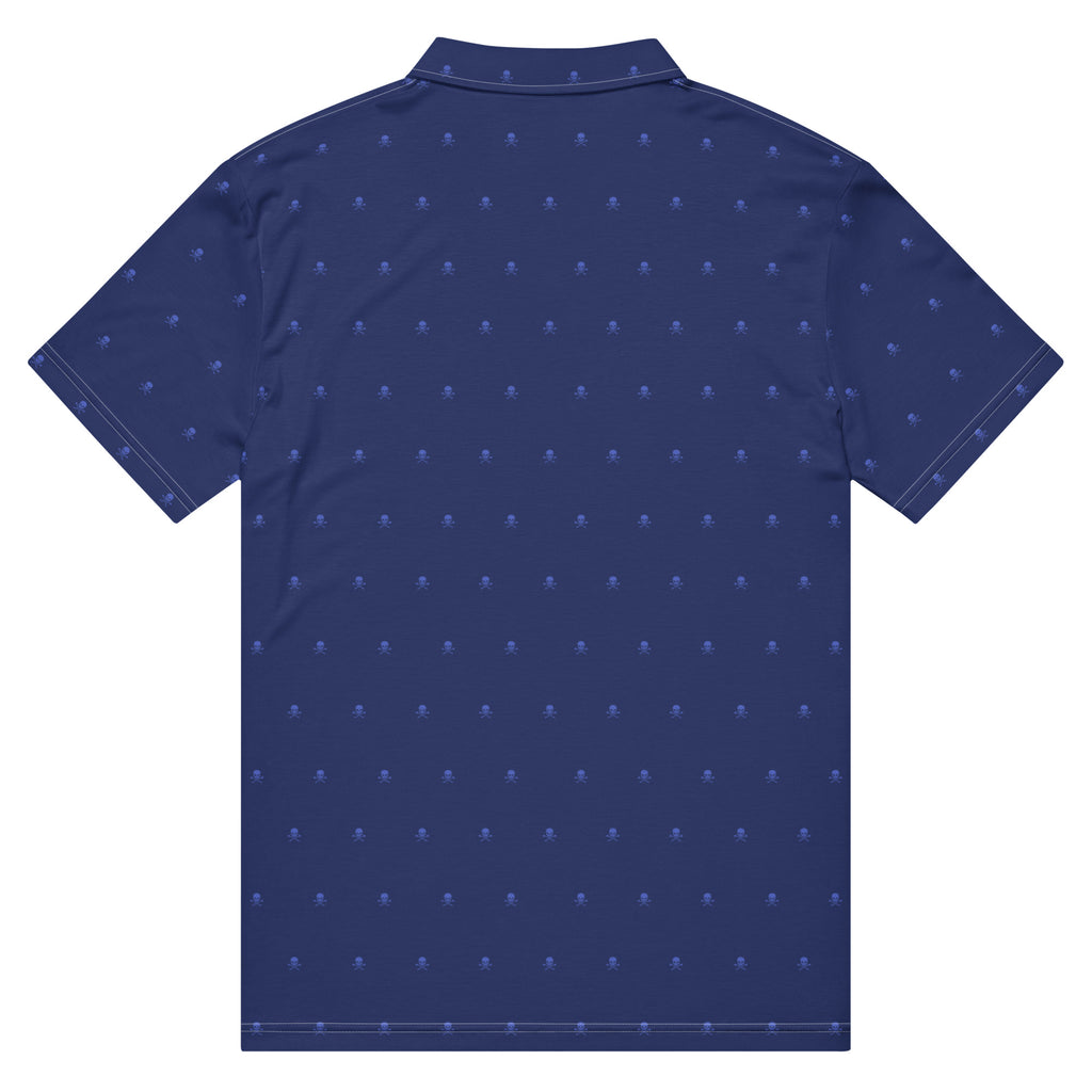 Polo Homme “Skull” Bleu Marine – Fairway Rebels - Fairway Rebels golf