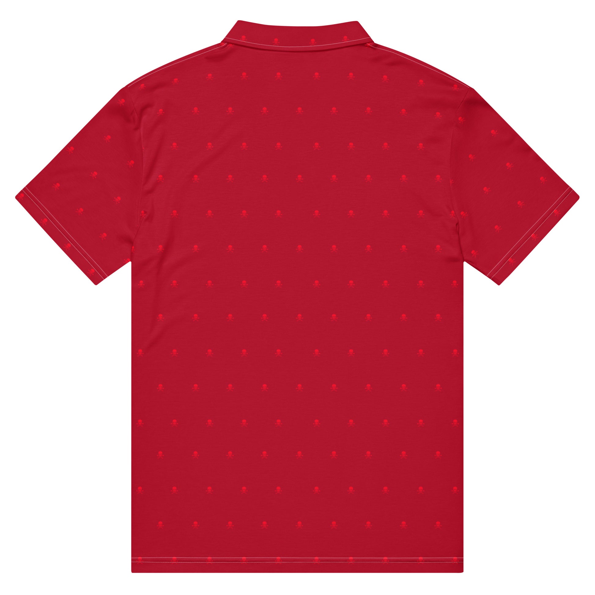 Polo Homme “Skull” Rouge – Fairway Rebels - Fairway Rebels golf