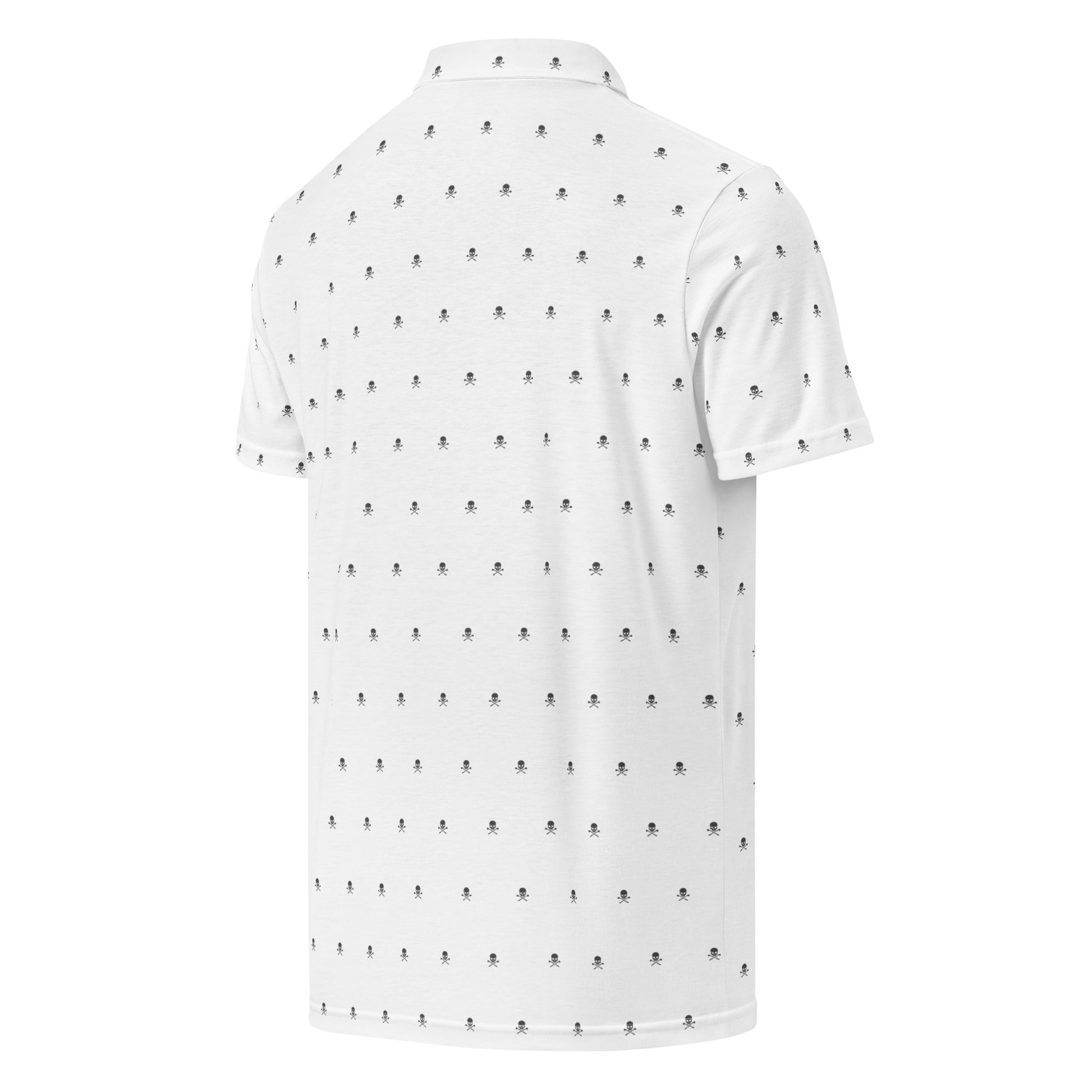 Polo Homme “Skull” Blanc – Fairway Rebels - Fairway Rebels golf
