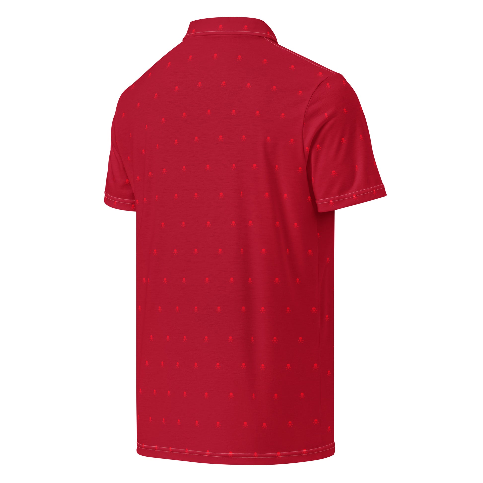 Polo Homme “Skull” Rouge – Fairway Rebels - Fairway Rebels golf